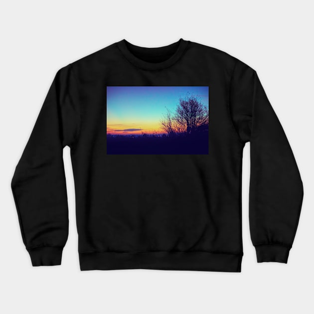 Country Night Life Crewneck Sweatshirt by InspiraImage